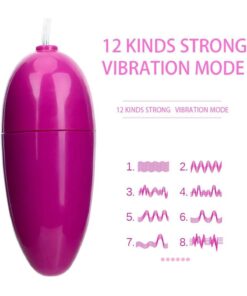 Lolita Shop Klitoris Uyarıcılı 12 Farklı Titreşimli Kumanda Kontrollü Kegel Vajinal Egzersiz Masaj Topu Vibratör - Görsel 3
