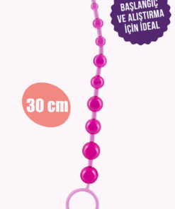 FEMSTAR 30cm Pembe Jel Kademeli Anal Toplar Açıcı Alıştırıcı Hazırlık Sıralı Beads Alıştırma Zevk Ürünü