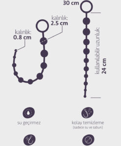 Alternative view of FEMSTAR 30cm Pembe Jel Kademeli Anal Toplar Açıcı Alıştırıcı Hazırlık Sıralı Beads Alıştırma Zevk Ürünü
