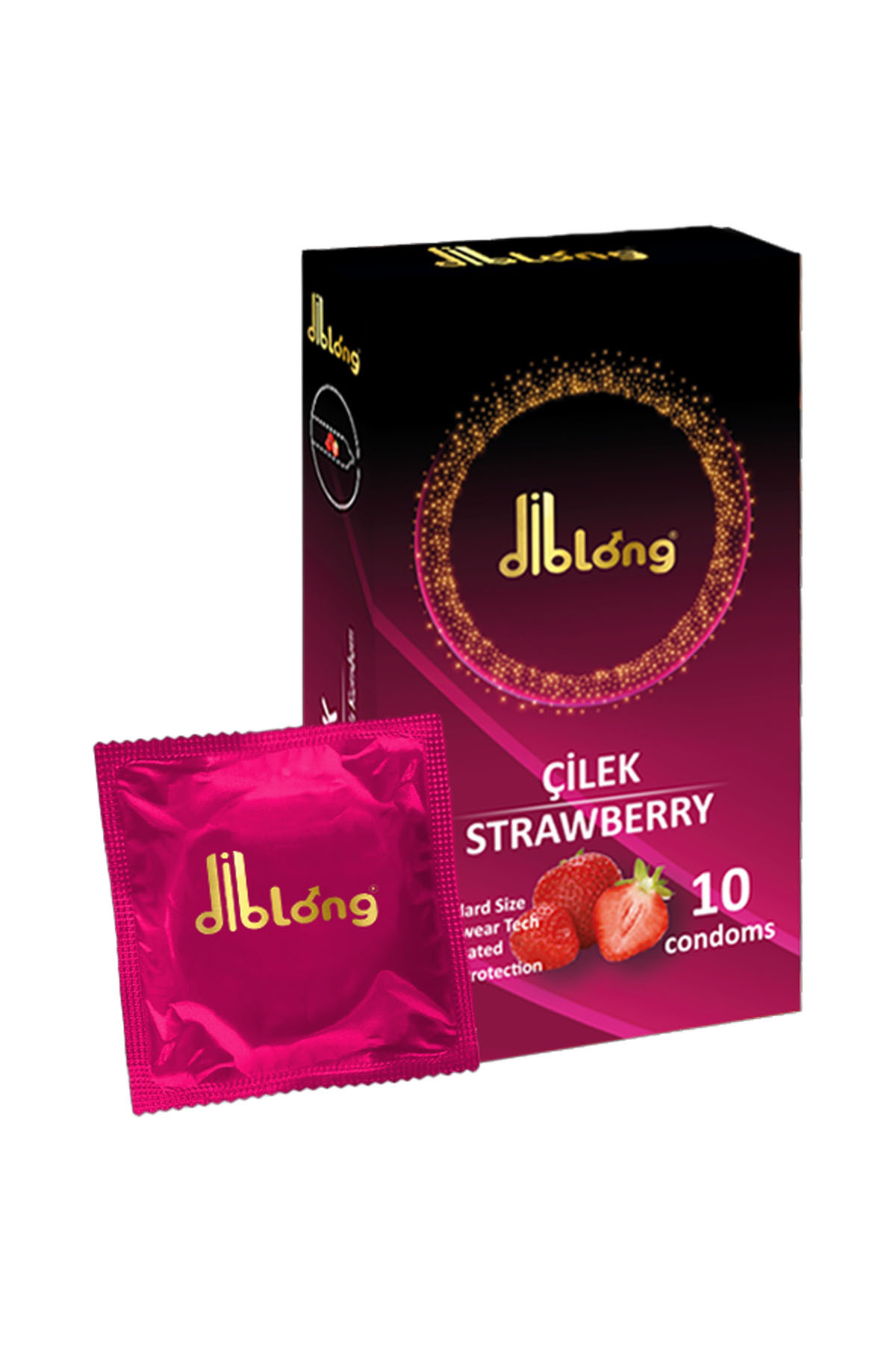 Diblong Çilek Aromalı 10 Lu prezervatif