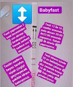 Alternative view of babyfast 30 Adet Ovulasyon 4 Adet Erken Gebelik Testi Hijyenik Strip Test-ce Sertifikalı