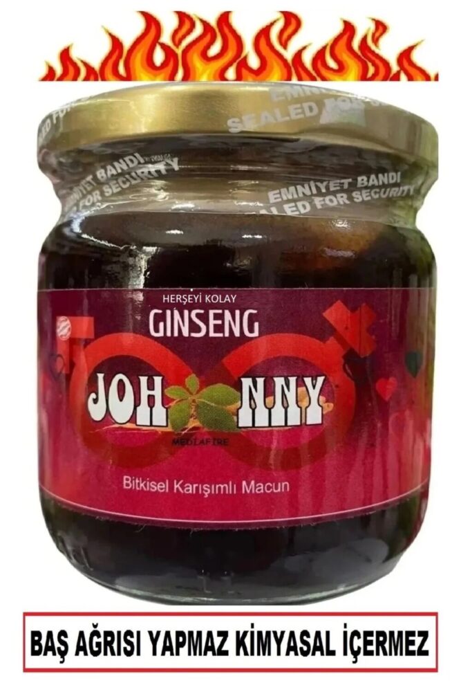 Herşeyi Kolay Ginseng, Çakşır Otu, Panax, Bitkisel Karışımlı Macun Macunu Net 240gr Johnny Atom Kuvvetli Macunu - Görsel 2