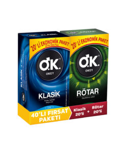 Okey Klasik 20'li Prezervatif & Rötar 20'li Prezervatif