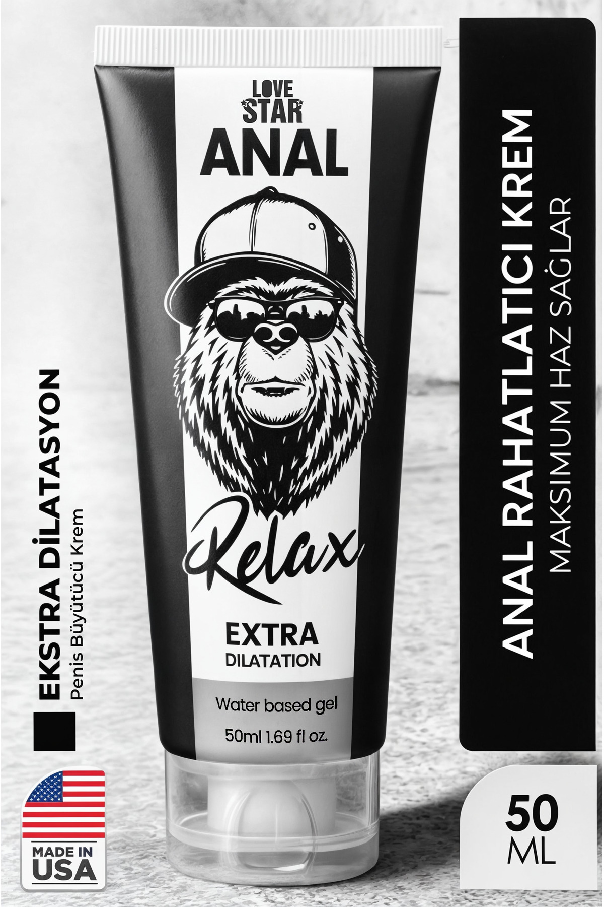 Love Star Yüksek Kalite Anal Rahatlatıcı Avrupa'dan İthal Anal Relax Krem 50ml Premium Elite