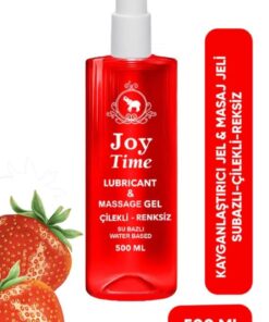 dibuvet Joy Time Kayganlaştırıcı Jel & Masaj Jeli 500ml Su Bazlı Çilekli Renksiz