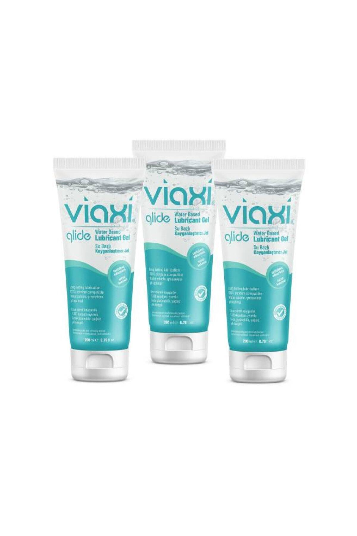 Viaxi Glide Kayganlaştırıcı Jel 200 ml (3 Adet)
