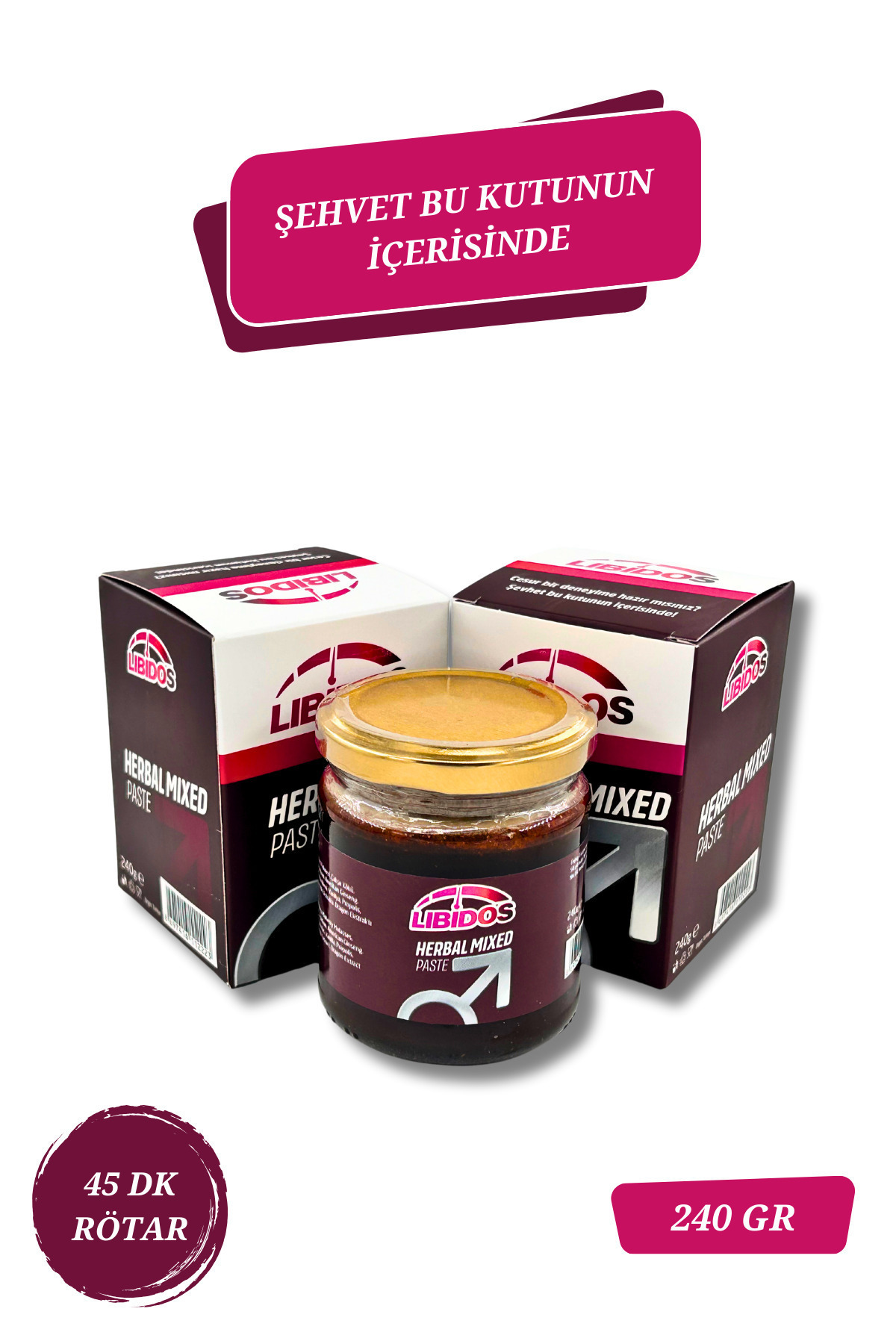 LİBİDOS Bitkisel Karışımlı Macun 1adet 240 gr Kavanoz