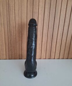 Greenport Yapay Dildo Penis Tam Uzunluk 27 Cm Siyah 537 gram Penis Vajina Anal Uyumlu - Görsel 3