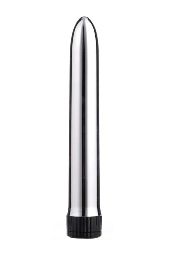 Lolita Shop Ayarlanabilir Güçlü Titreşimli Krom Kaplamalı Metal 18 Cm Uzunluğunda Orgazm Zevk Vibratörü