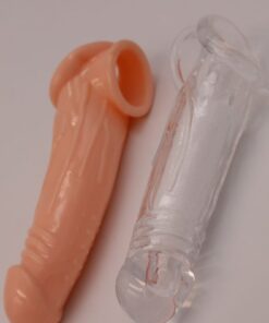 Night Blue Erotic Shop Testis Geçişli 18 CM Penis Kılıfı