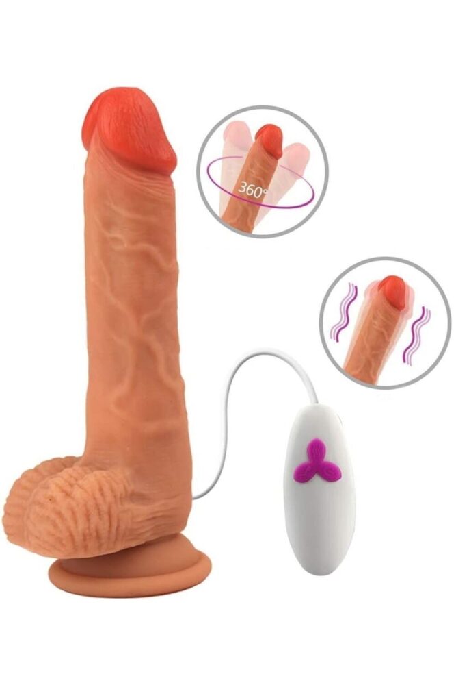 Do it Love 20 cm Titreşimli Vibratör Dildo Kumandalı Vantuzlu - Görsel 2