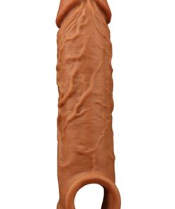 Genel Markalar Gerçekçi Penis Dokusunda 3,5 Cm Uzatmalı Testis Destekli Ultra Yumuşak Realistik Penis Kılıfı - Görsel 3