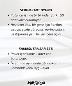 Alternative view of Metranya Ateşli Görev Kartları + Pozisyon Zarları Kamasutra Fantezi Ateşli Çiftlere Özel Sevgililer Günü Oyun