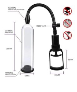 Agorshop İnce Tüplü Yedek Başlıklı Vajina Başlıklı Penis Pompası - Görsel 3