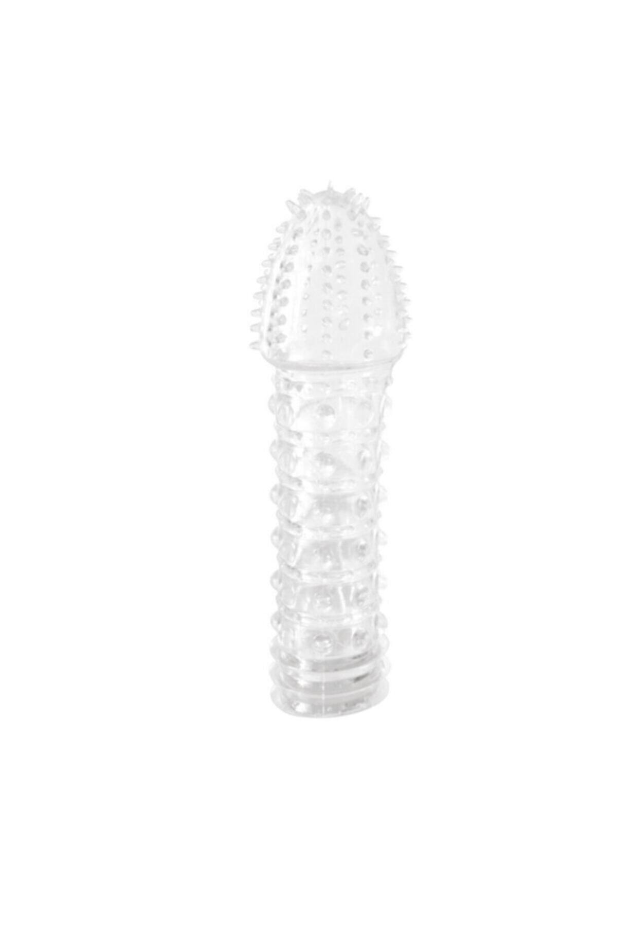 Lolita Shop Tekrar Kullanılabilir Uyarıcı Tırtıklı Silikon Ve Geciktirme Sağlayan Penis Kılıfı