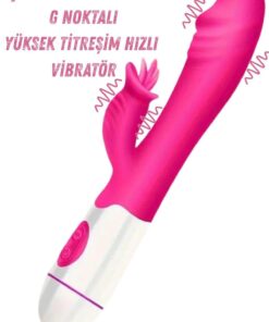 Lolita Shop Çift Motorlu Dil Atabilen Klitoris Uyarıcılı Usb Şarjlı 30 Mod Titreşimli Silikon Teknoloji Vibratör