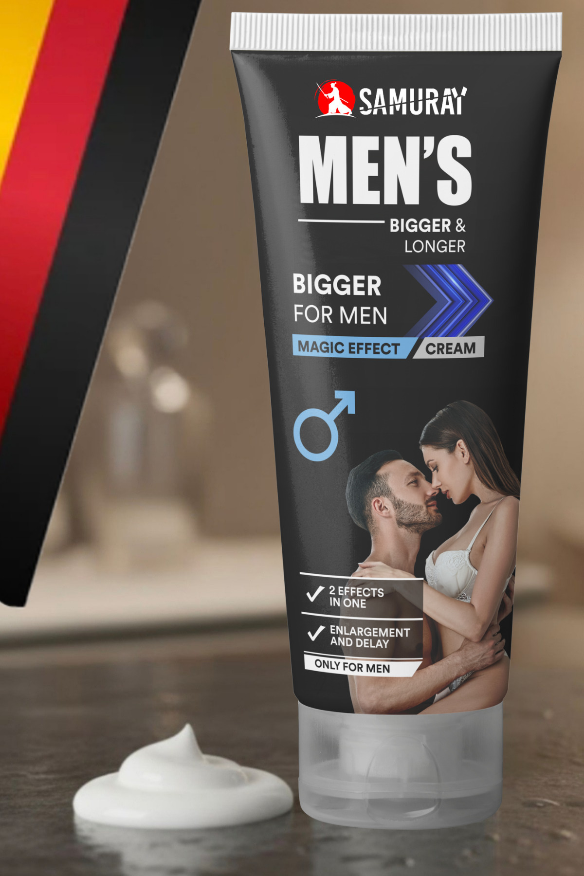 SAMURAY Alman Patentli Penis Büyütücülü Geciktiricili Krem