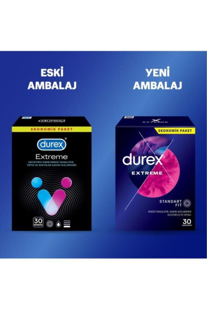 Durex Extreme Geciktiricili Prezervatif 30 Lu X 2 Adet (60 Adet) - Görsel 2