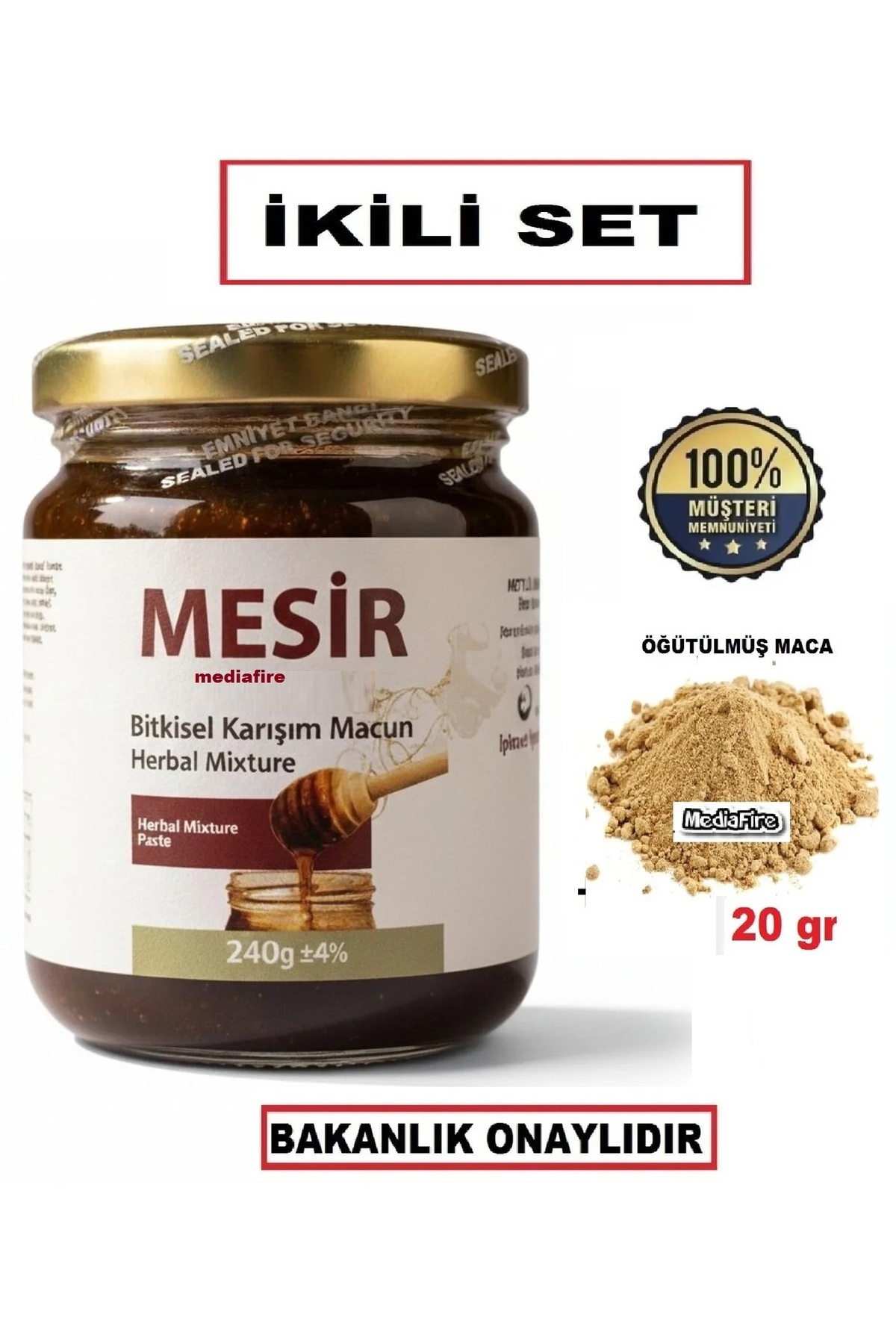 MediaFire Optiviam. Macunu 240gr Mesir Macunu Ve Maca, Tozu20gr Kuvvetli Güçlü Macun Macunu