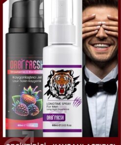 ORBIFRESH Long Time Extra Uzun Deneyim Sprey Ve Kayganlaştırıcı jel 2li set 60 ml