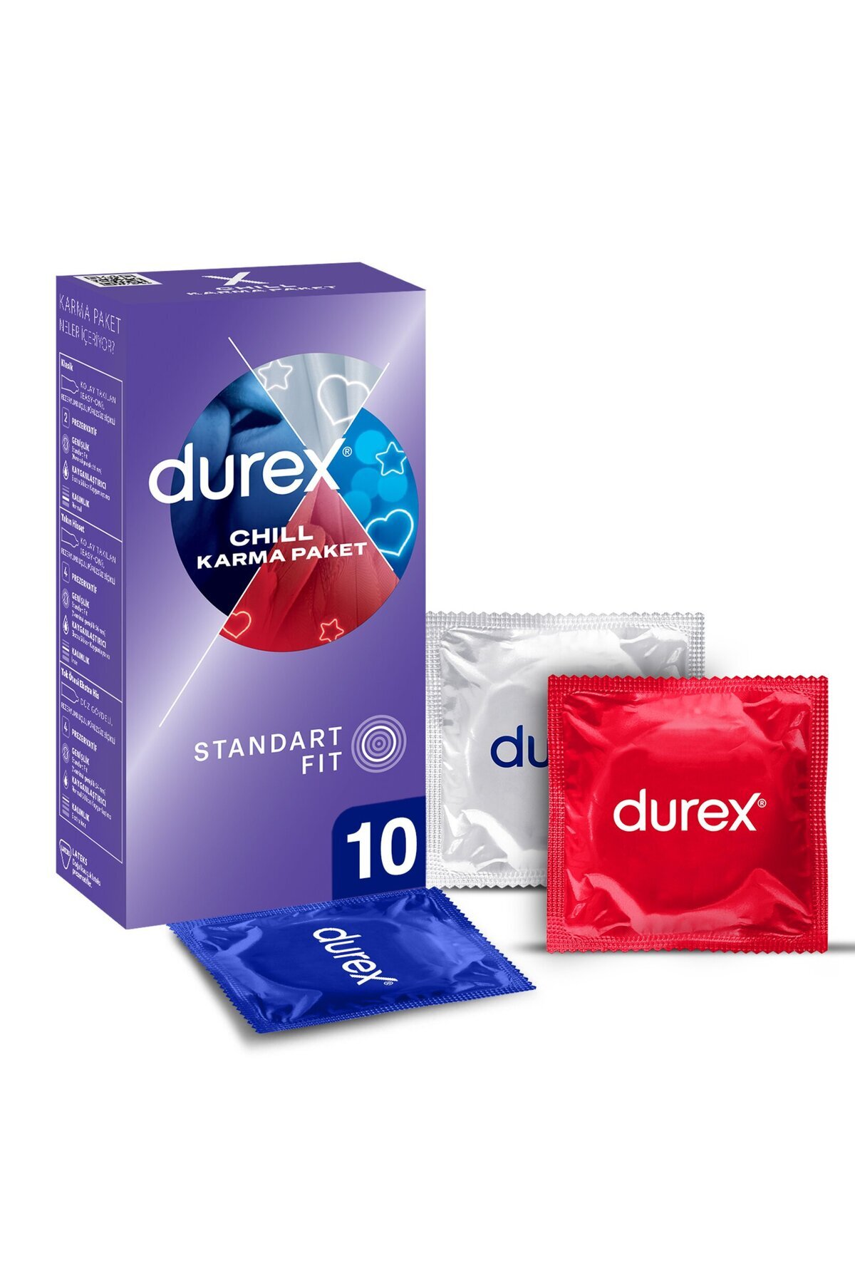 Durex Chill Karma Paket Prezervatif 10'lu