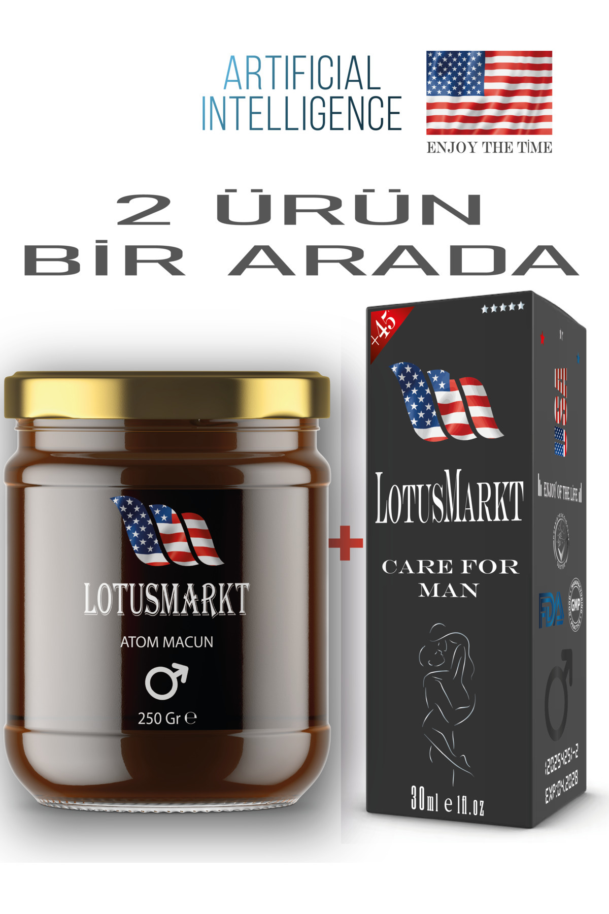 lotusmarkt Long Time Premium Atom ve 30ml 60 Kullanım + Premium Atom Ürün