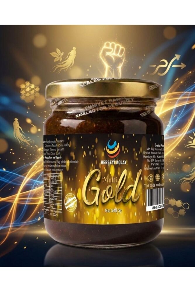 Herşeyi Kolay Multigoldd Ginsengli Macun 240gr Atom Bitkisel Macunu Epimedyumlun İçermez ! Kuvvetli Macunu - Görsel 2