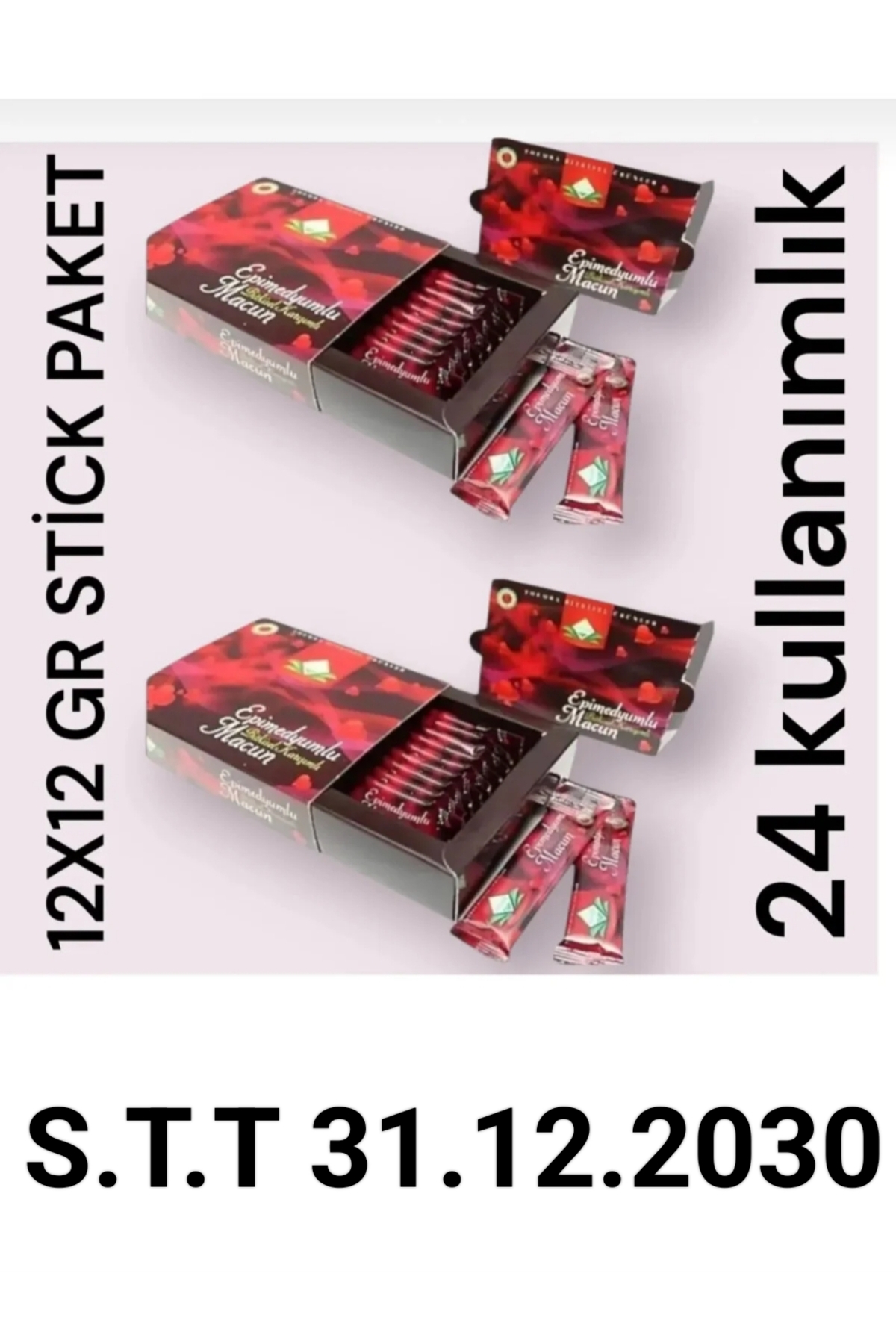 Themra Bitkisel Bal Ginsengli Bitkisel Karışımlı Mesir Epimedyümlü1 Kuvvet Macun 2X12X12 Gr