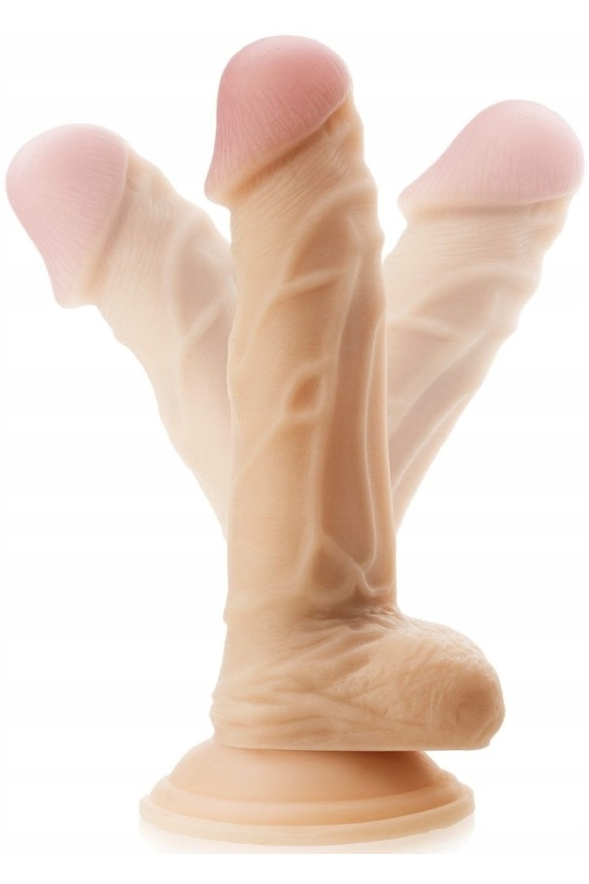 Lolita Shop Gerçekçi Soft Et Dokusunda 20 Cm Güçlü Vantuzlu Testisli Dildo Birebir Ten Hissiyatı Realistik Penis