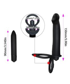 Lolita Shop Anal Penetratör 10 Mod Titreşim Soft Silikon 14.5 Cm Testis Tutacaklı İlave Ek Penis Halkası Kılıfı - Görsel 3