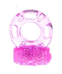 Alternative view of Genel Markalar Tırtıklı Titreşimli Penis Halkası Pink