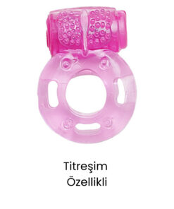 Genel Markalar Tırtıklı Titreşimli Penis Halkası Pink