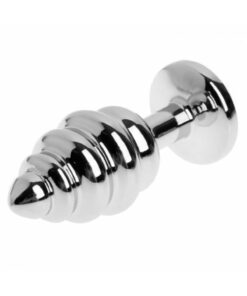 Alternative view of vibra Krom Kaplama Metal Anal Plug Elmas Taşlı Tıkaç ve Saklama Kılıfı