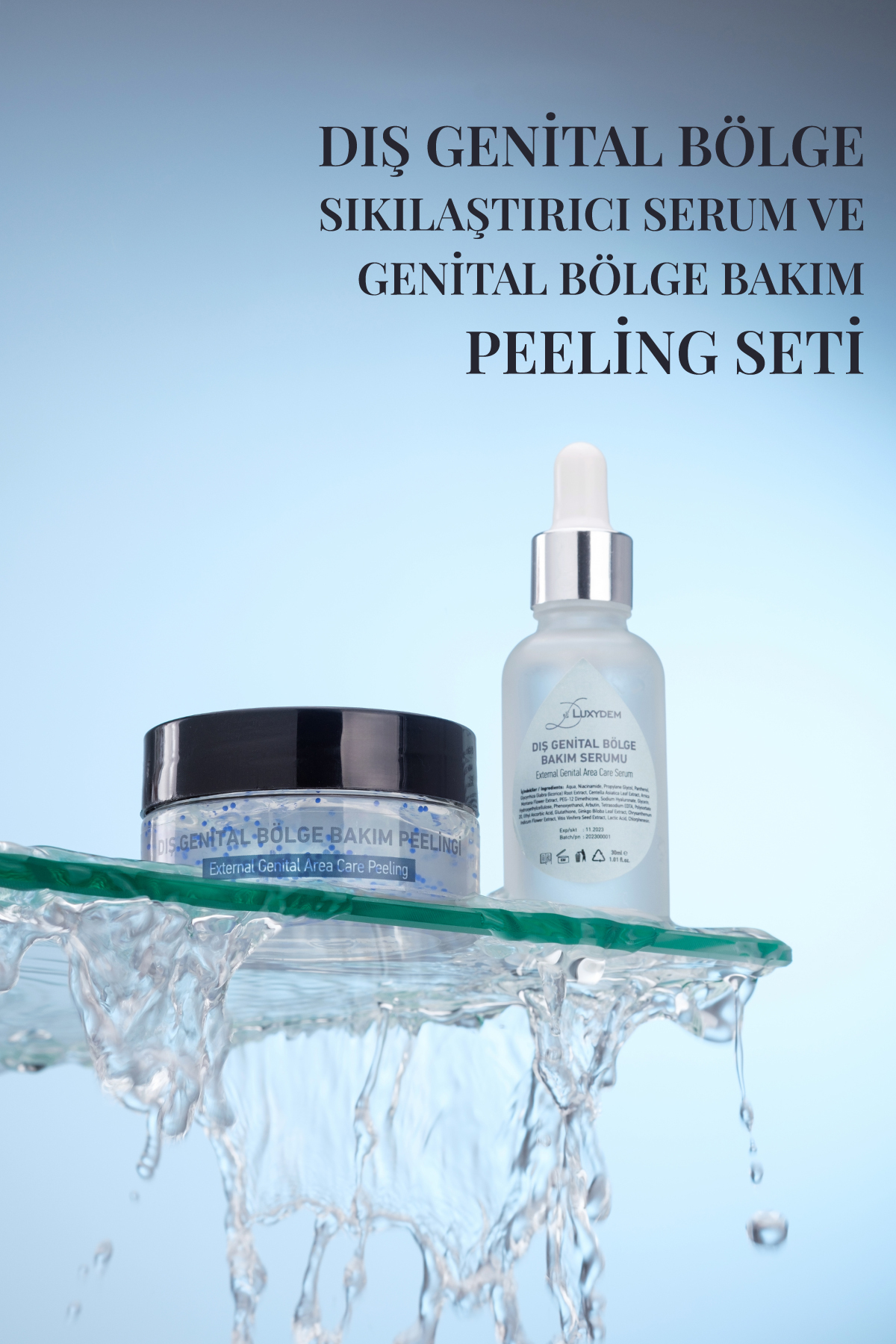 Luxydem Genital Bölge Daraltıcı, Sıkılaştırıcı, Koku,kaşıntı Giderici Serum Ve Genital Bakım Peeling 2'liset