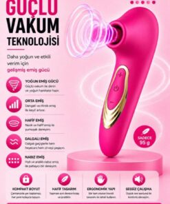 Lolita Shop Usb Şarjlı Klitoris Emme Hissi Veren 5 Farklı Titreşim Emişli Soft Silikon Doku Uyarıcılı Vibratör