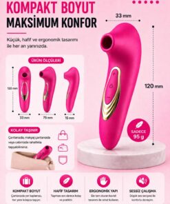 Lolita Shop Usb Şarjlı Klitoris Emme Hissi Veren 5 Farklı Titreşim Emişli Soft Silikon Doku Uyarıcılı Vibratör - Görsel 3