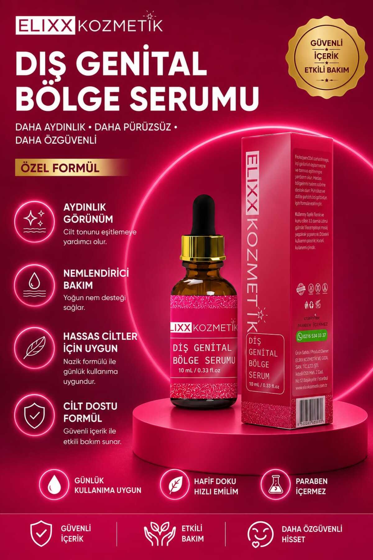 ELIXX Genital Bölge Bakım Serumu