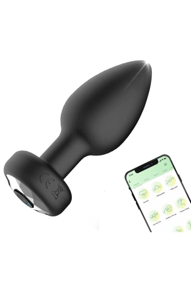Lolita Shop Telefon Kontrollü Uygulamalı Usb Şarjlı Anal Plug Tıkaç Güçlü Titreşimli Bluetoothlu Uyumlu Vibratör - Görsel 2