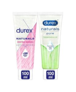 Durex Naturals Ekstra Hassas Kayganlaştırıcı Jel 100ml + Naturals Pure Kayganlaştırıcı Jel 100ml