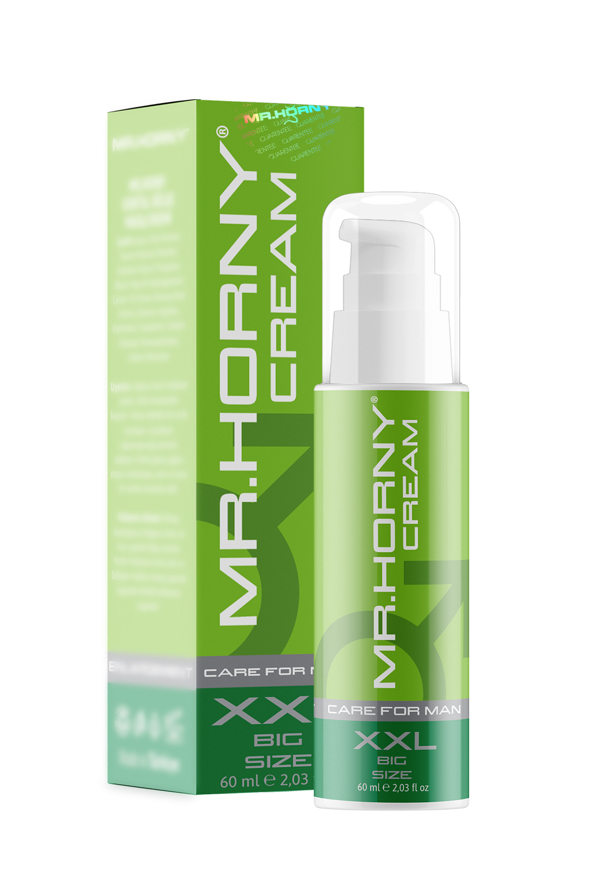 Mr.Horny XXL Big Size Genital Area Sizing Cream For Men Erkeklere Özel Büyütme Kremi 60 ml