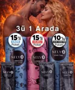 Nely8 3'LÜ HAZ LongTime + Çilek + Sade Kayganlaştırıcı