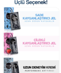 Nely8 3'LÜ HAZ LongTime + Çilek + Sade Kayganlaştırıcı - Görsel 3