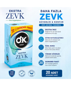 Alternative view of Okey Marka: Okey Ekstra Zevk 20'li Ekonomik Paket Ekstra Kayganlaştırıcılı Kategori: Dekoratif Ürünler