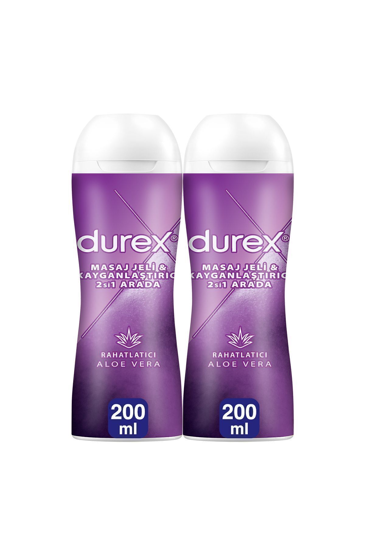 Durex Aloe Vera 2si 1 Arada Kayganlaştırıcı & Masaj Jeli 200ml X 2 Adet
