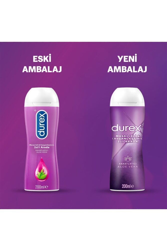 Durex Aloe Vera 2si 1 Arada Kayganlaştırıcı & Masaj Jeli 200ml X 2 Adet - Görsel 2