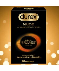 Durex NUDE Vücut ısısını ileten Ultra İnce Latekssiz Yeni Nesil Formül 16 lı - 1 AD - Görsel 3