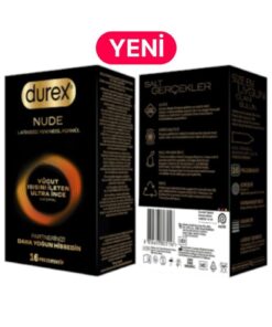 Durex NUDE Vücut ısısını ileten Ultra İnce Latekssiz Yeni Nesil Formül 16 lı - 1 AD