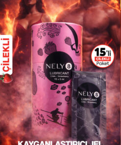 Nely8 Çilek Aromalı Kayganlaştırıcı Jel 5ml x 15 Adet