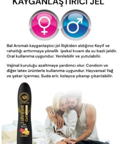 AuroraBoreale Premium Kayganlaştırıcı Jel Büyük Boy A+ Bal Aromalı Su Bazlı Lubricant Gel - Görsel 3