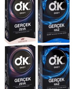 Okey Gerçek Haz -Gerçek Zevk Prezervatif 4 x 12'li Avantaj Karma Paket